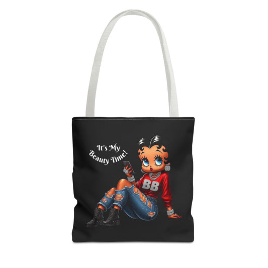 Tote Bag Black Betty Boop Chilling - Stylish Carryall, Chic Handbag, Cute Shoulder Purse, Everyday Use