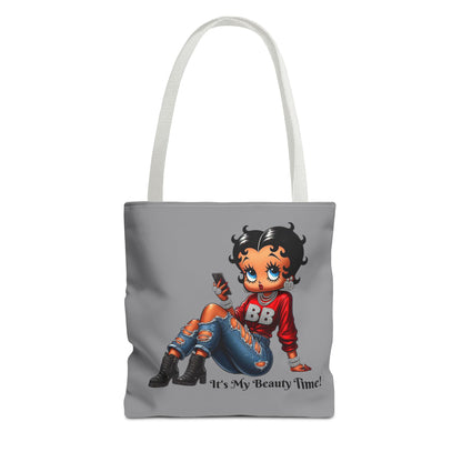 Tote Bag Grey Betty Boop Chilling - Stylish Carryall, Chic Handbag, Cute Shoulder Purse