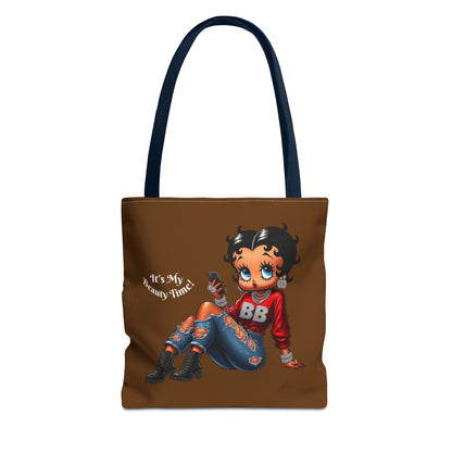 Tote Bag Brown Betty Boop Chillin - Stylish Carryall, Chic Handbag, Fun Everyday Purse