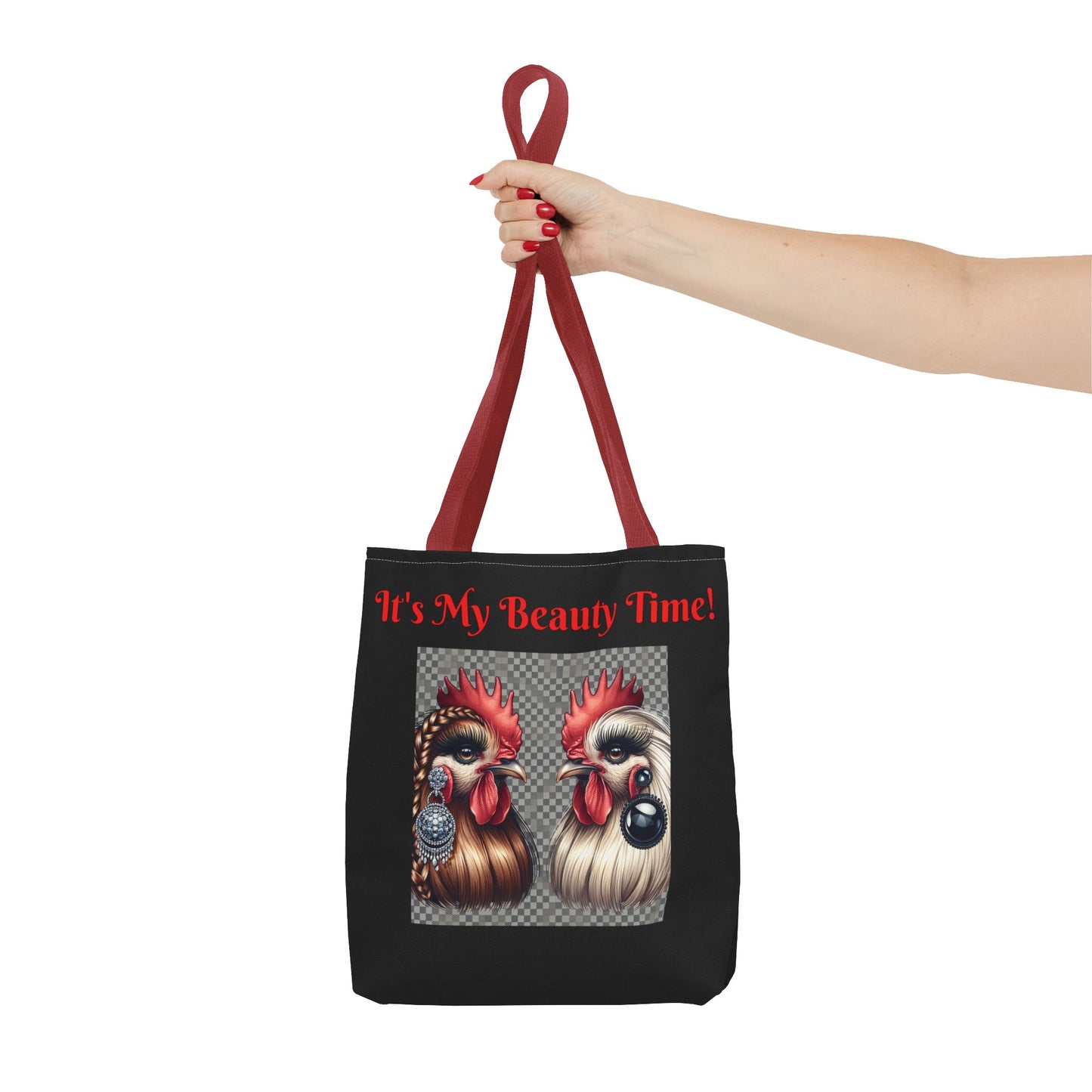 Chicks Chat Tote Bag - Farmhouse Style Chic Shopping Tote, Reusable Shoulder Bag, Cute Hen Lover Tote, Farmers Market