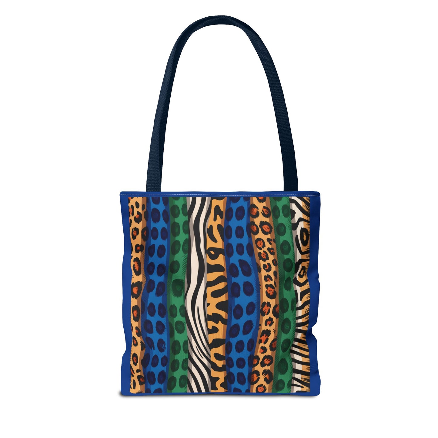 Exotic Colors Blue Tote Bag - Stylish Carryall, Chic Shoulder Purse, Everyday Handbag, Animal Prints