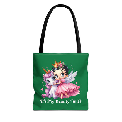 Unicorn Betty Boop Tote Bag - Gift for Teens, Chic Shoulder Purse, Cute Handbag, Trendy Purse, Retro Cartoon Tote