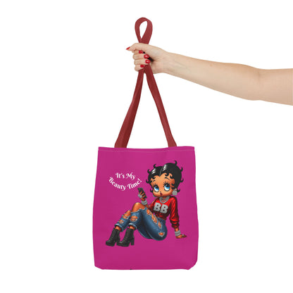 Tote Bag Pink Betty Boop Chilling - Stylish Carryall, Chic Handbag, Cute Shoulder Purse, Everyday Use