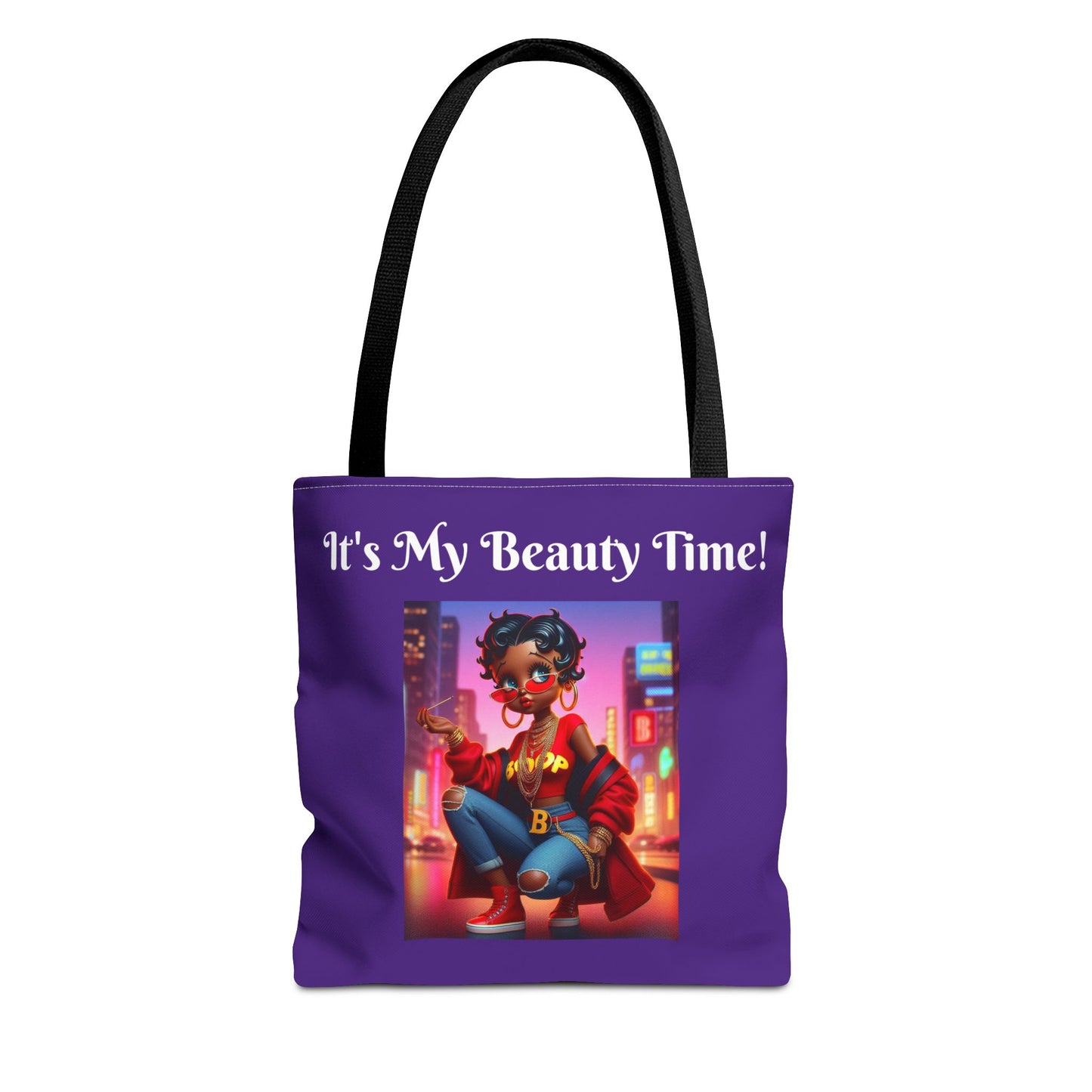 Betty Boop Hipster Tote Bag - Stylish Shoulder Bag, Chic Beach Tote, Fashionable Carryall, Trendy Shopping Bag, Unique Handbag