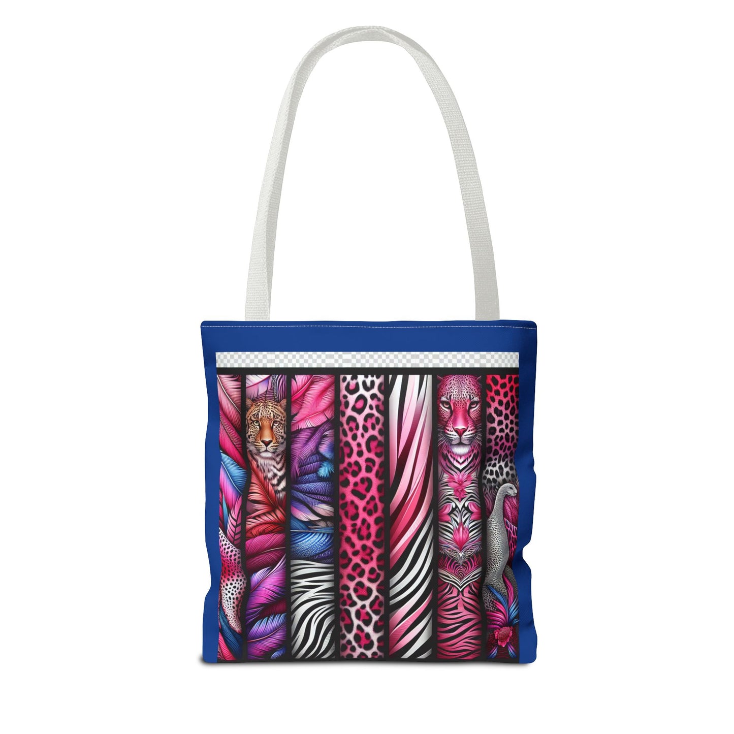 Botanical Animals Blue Tote Bag - Perfect for Shopping, Travel, or Everyday Use, Gift for Safari Animal Lovers, Its My Beauty Time Design