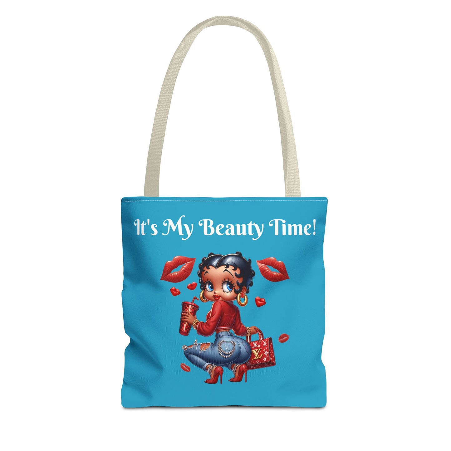 Betty Boop Bootylicious Tote Bag - Retro Cartoon Character Shoulder Bag, Fun Feminine Purse, Unique Graphic Handbag, Stylish Carryall Tote,