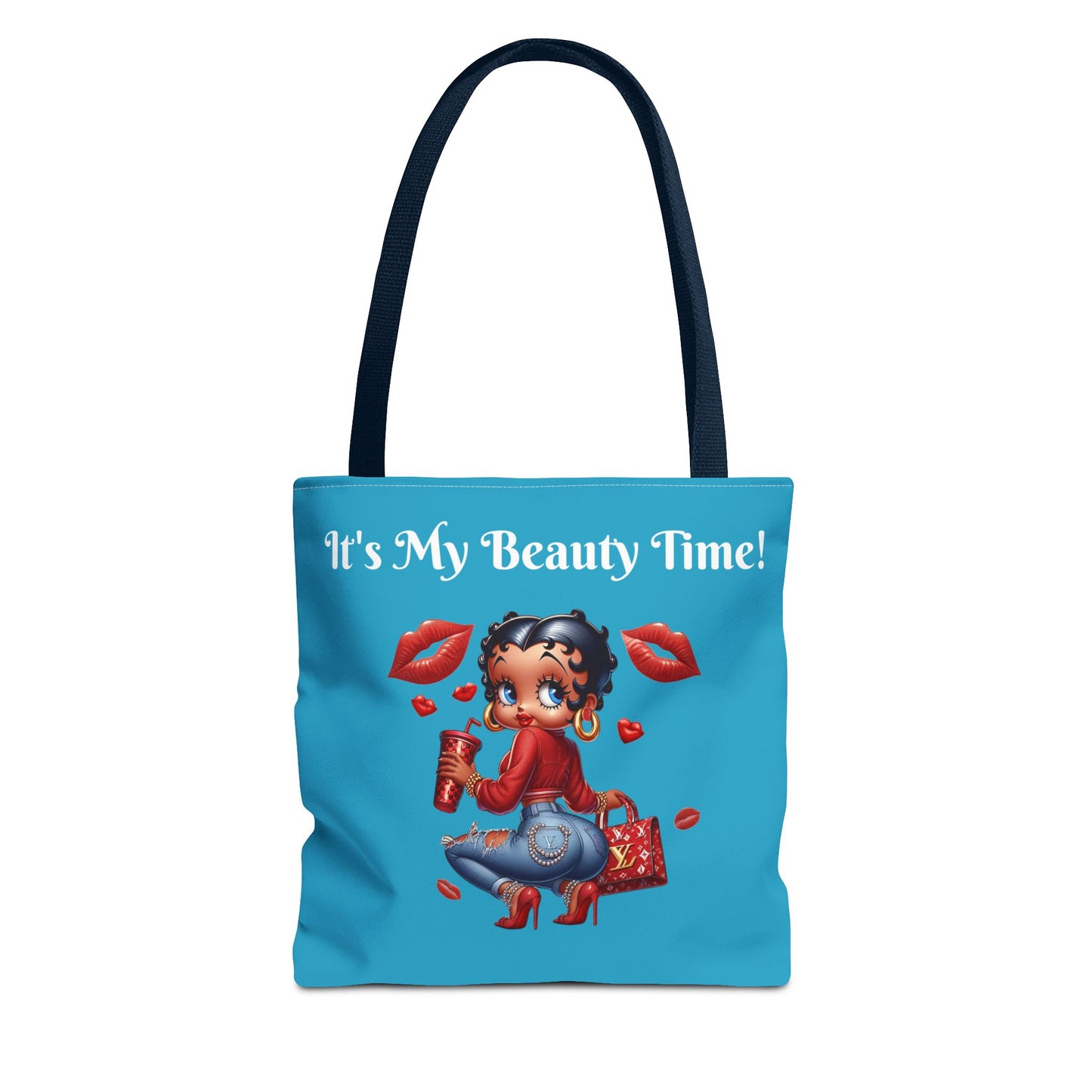 Betty Boop Bootylicious Tote Bag - Retro Cartoon Character Shoulder Bag, Fun Feminine Purse, Unique Graphic Handbag, Stylish Carryall Tote,