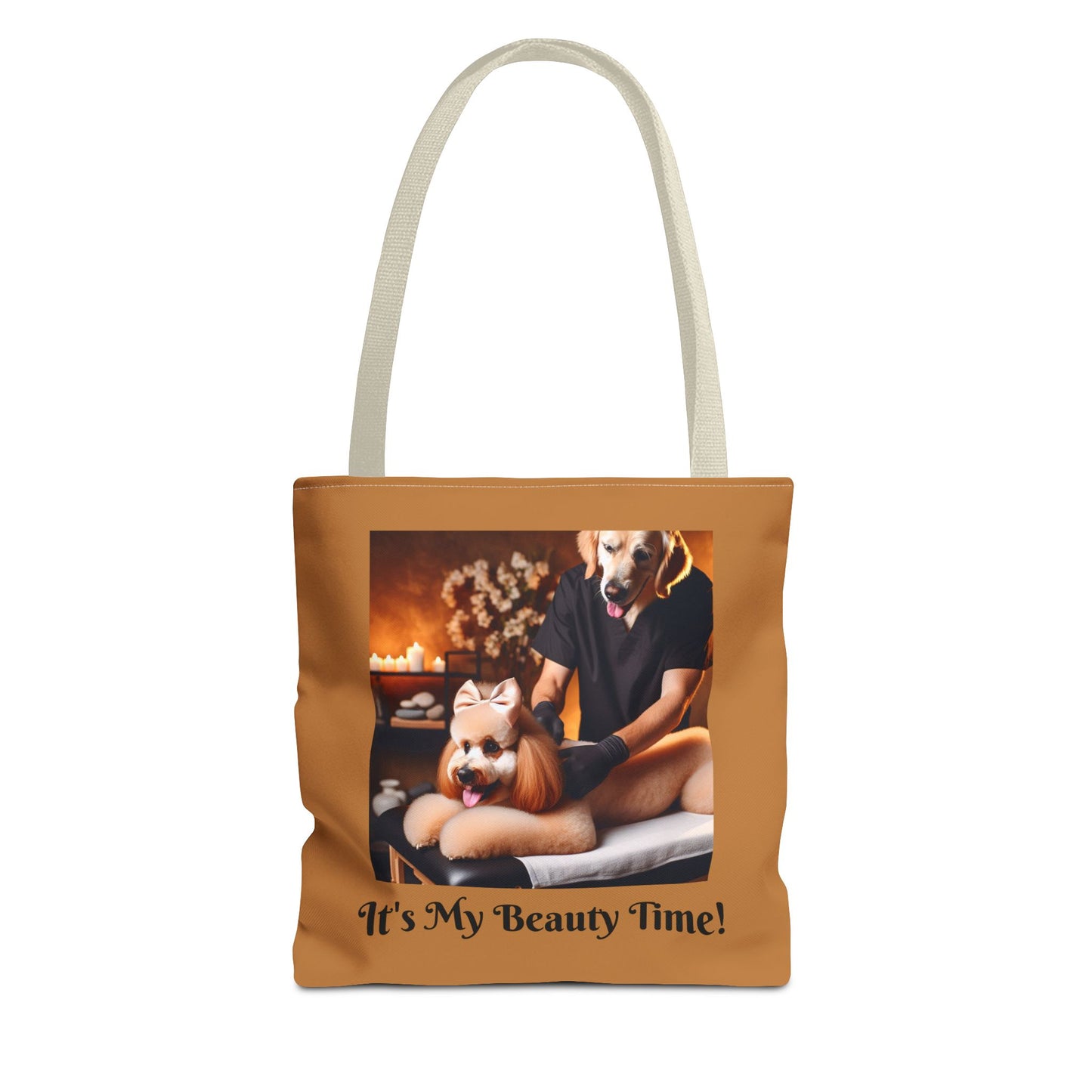 Divine Dog Massage Tote Bag - Spa Sauna Tote Bag, Cute Puppy Lover Gift, Funny Animal Design, Dog Person Tote Bag,  Dog Accessory Bag