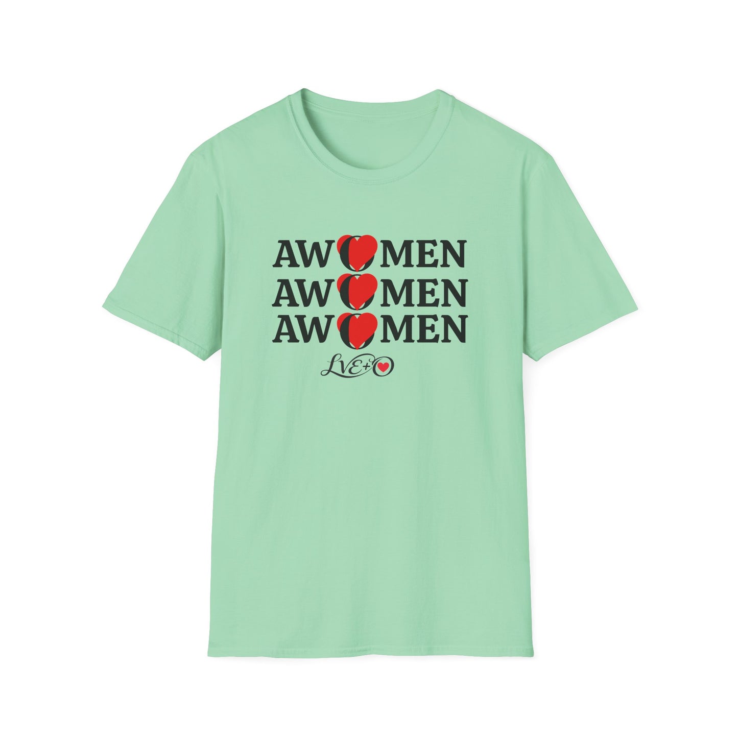 AWOMEN Unisex T-Shirt, Gender Neutral Tee, Feminist Empowerment Shirt, Women's Rights Apparel, Activist Protest Top