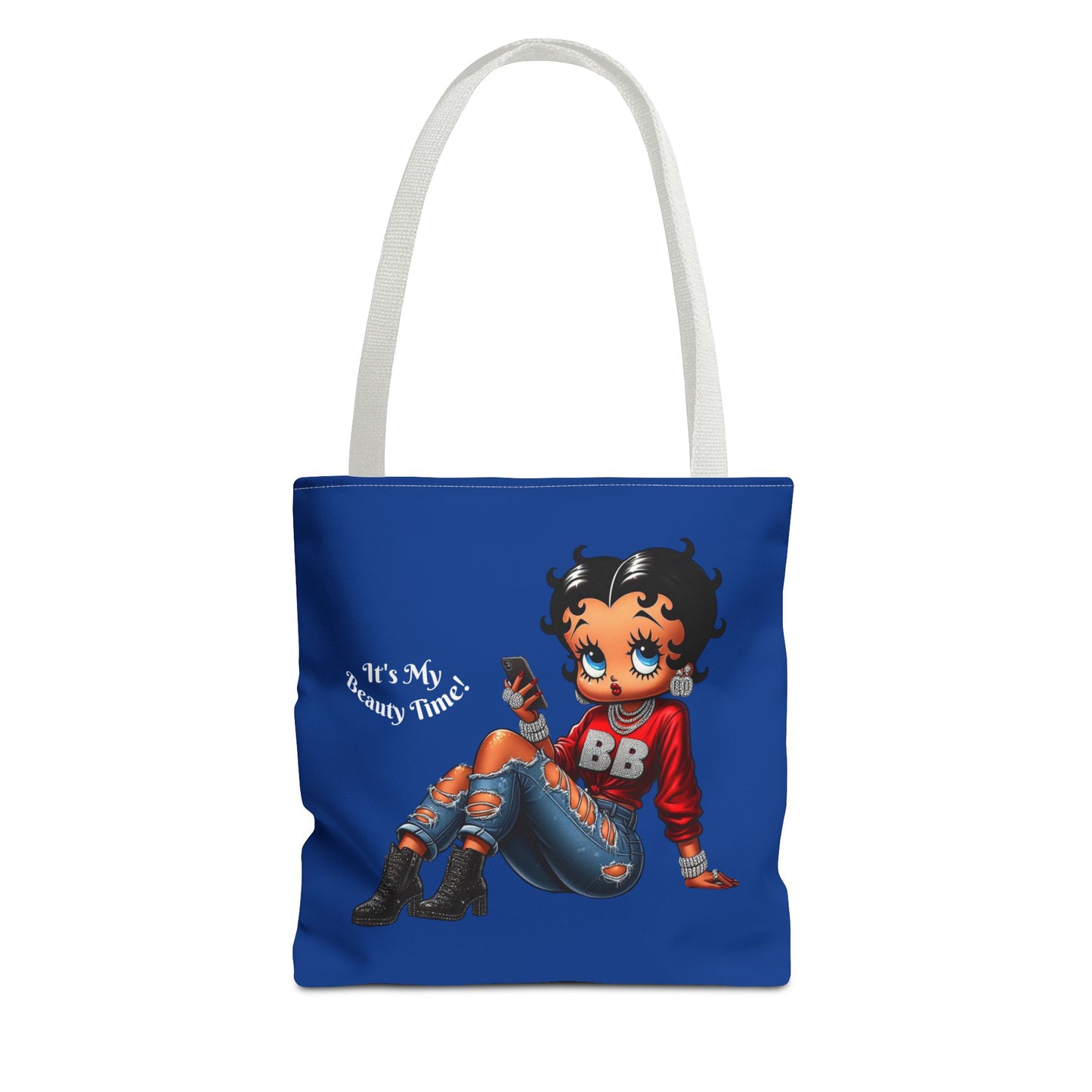 Tote Bag Blue Betty Boop Chillin - Stylish Carryall, Chic Handbag, Fun Everyday Purse