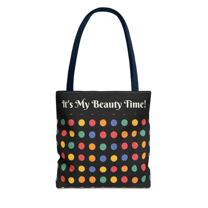 Handbag Polka Dot Tote Bag — Chic All-Over Print Handbag , Stylish Carryall, FunShoulder Purse