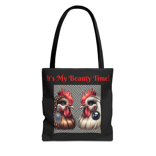 Chicks Chat Tote Bag - Farmhouse Style Chic Shopping Tote, Reusable Shoulder Bag, Cute Hen Lover Tote, Farmers Market