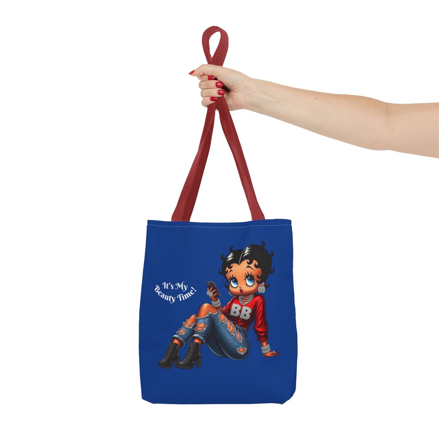 Tote Bag Blue Betty Boop Chillin - Stylish Carryall, Chic Handbag, Fun Everyday Purse