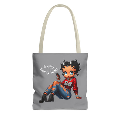 Tote Bag Grey Betty Boop Chilling - Stylish Carryall, Chic Handbag, Cute Shoulder Purse, Everyday Use