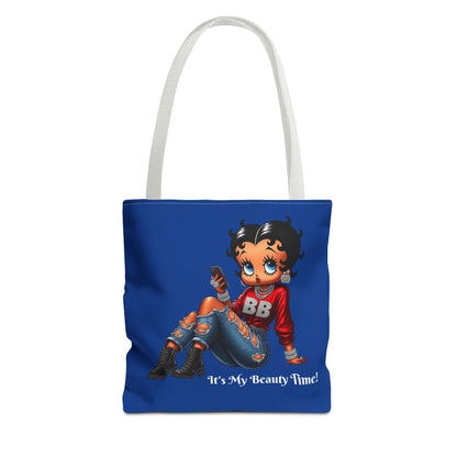 Tote Bag Blue Betty Boop Chilling - Stylish Carryall, Chic Handbag, Cute Shoulder Purse