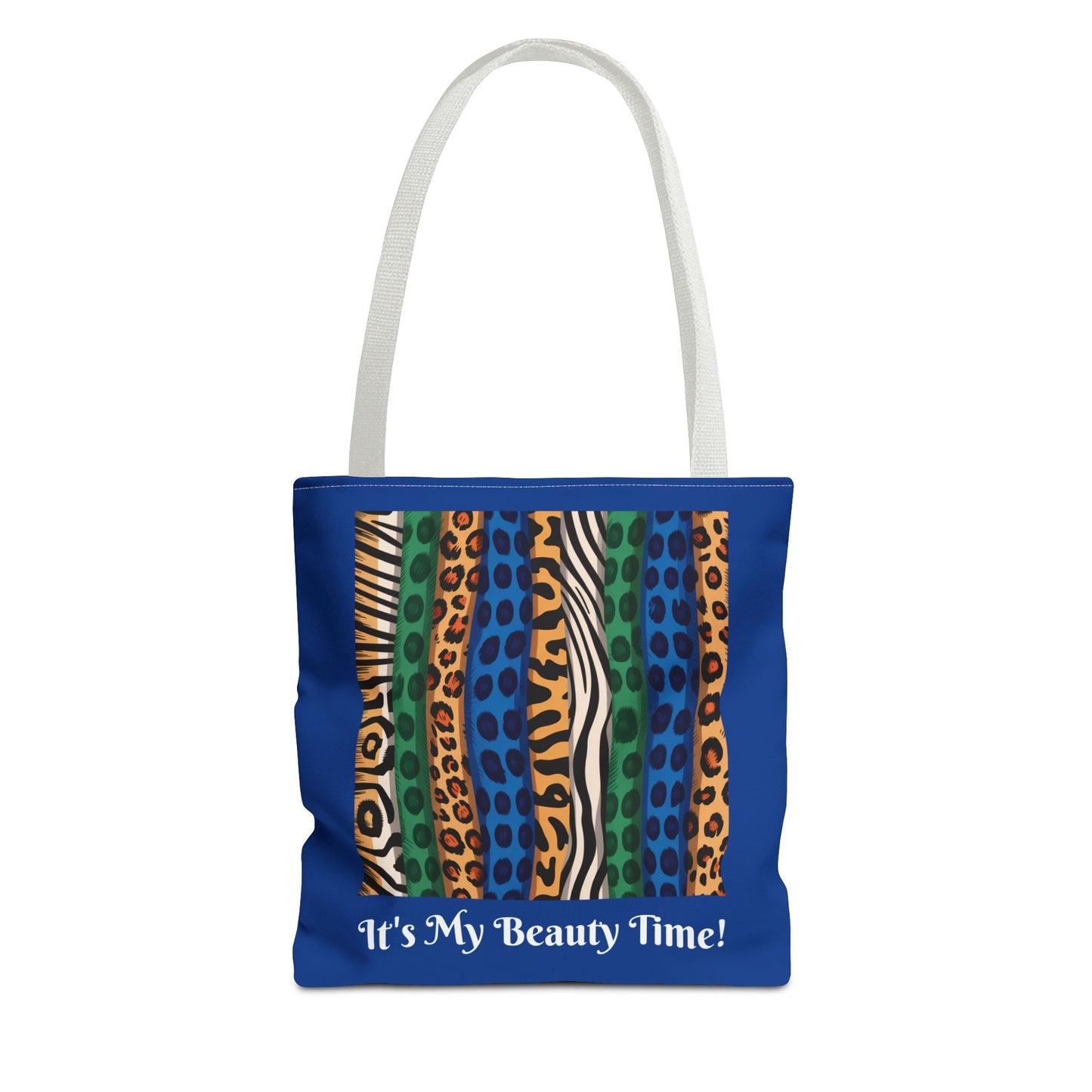Exotic Colors Blue Tote Bag - Stylish Carryall, Chic Shoulder Purse, Everyday Handbag, Animal Prints