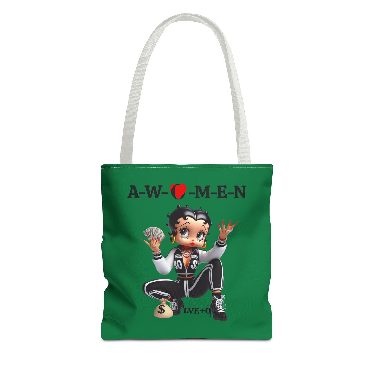 Betty Boop AWOMEN Tote Bag - Vintage Style Carryall, Women's Retro Purse, Cartoon Character Shoulder Bag, Fun Graphic Print Handbag, Unique