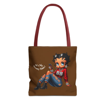 Tote Bag Brown Betty Boop Chillin - Stylish Carryall, Chic Handbag, Fun Everyday Purse