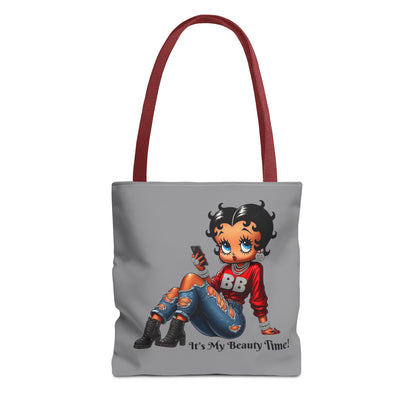 Tote Bag Grey Betty Boop Chilling - Stylish Carryall, Chic Handbag, Cute Shoulder Purse