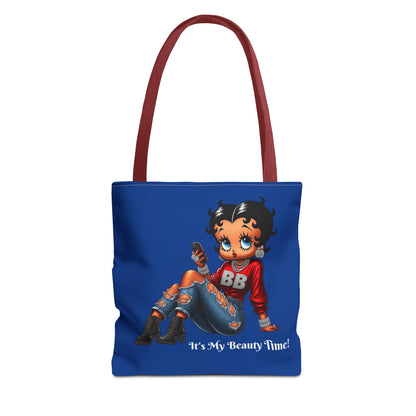 Tote Bag Blue Betty Boop Chilling - Stylish Carryall, Chic Handbag, Cute Shoulder Purse