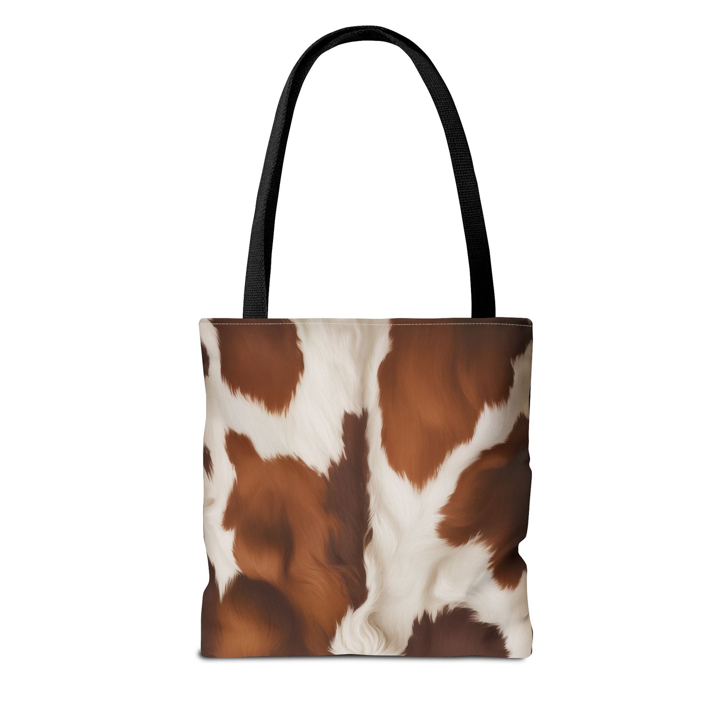Captivating Cow Hide Black Tote Bag - Cute Farm Animal Carryall, Funny Barnyard Purse, Chic Cow Handbag, Animal Print