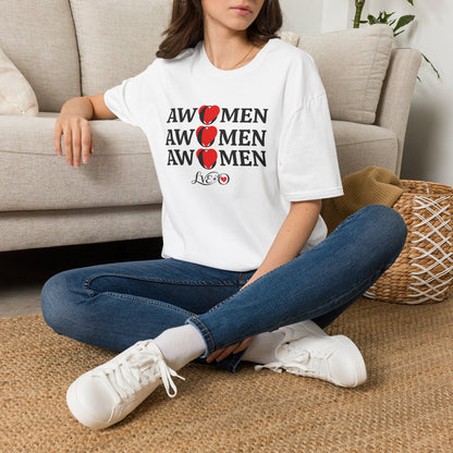 AWOMEN Unisex T-Shirt, Gender Neutral Tee, Feminist Empowerment Shirt, Women's Rights Apparel, Activist Protest Top