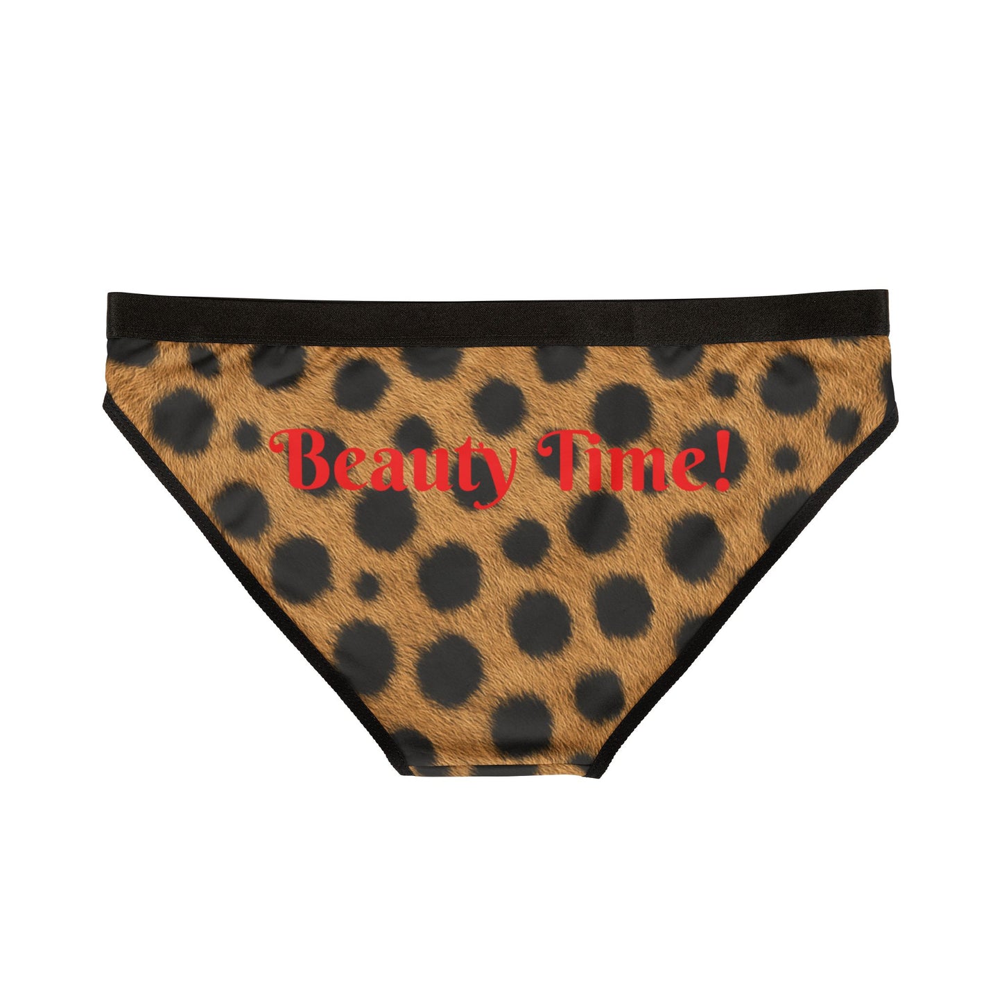 Cheetah Spots Women's Bikini Briefs — Animal Print Cotton-Blend Underwear, Women's Underwear, Sexy Panties