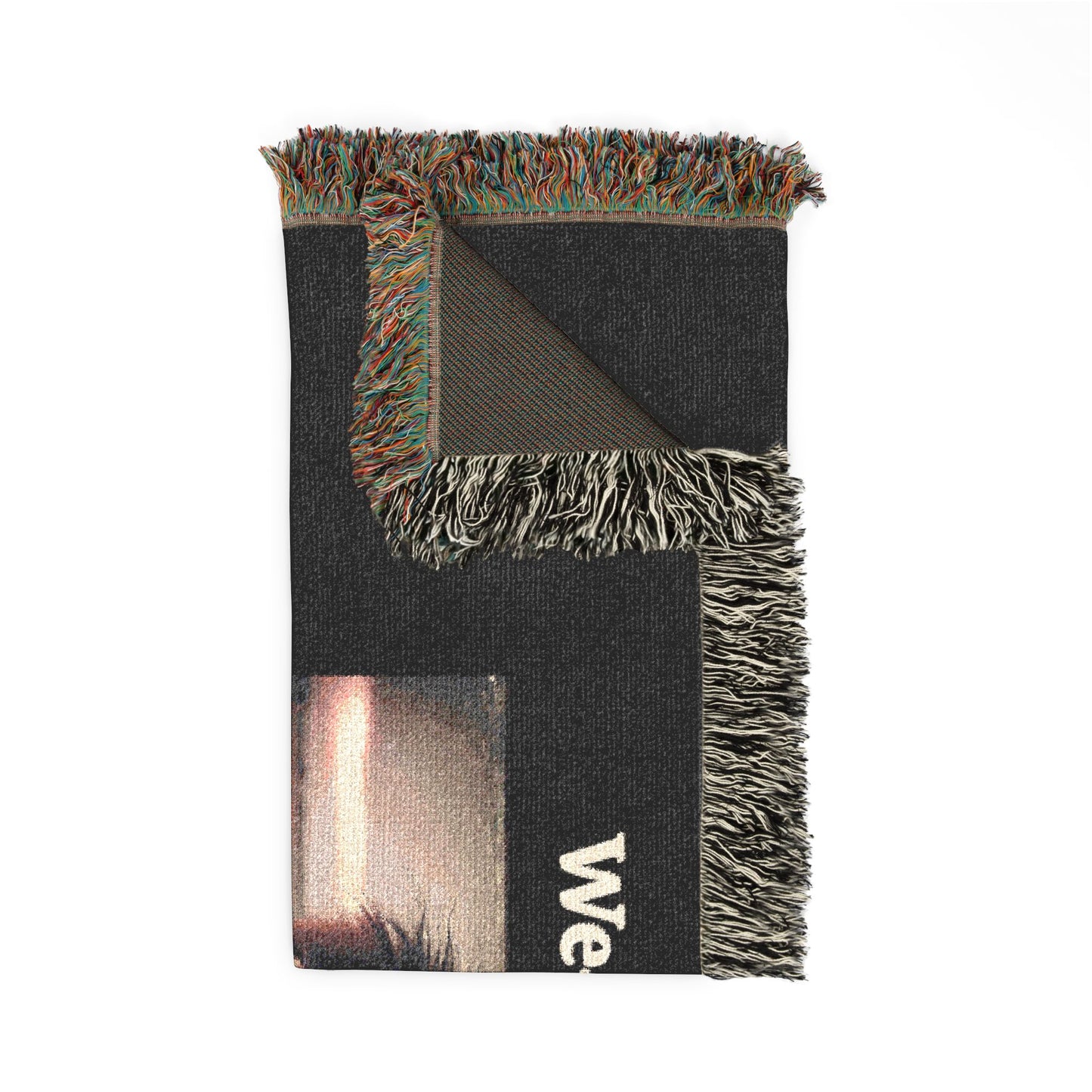 Woven Blanket “We-Love-Us”, Chair Throw Blanket, Cuddle Blanket, Majestic Loving Lions, Relationships