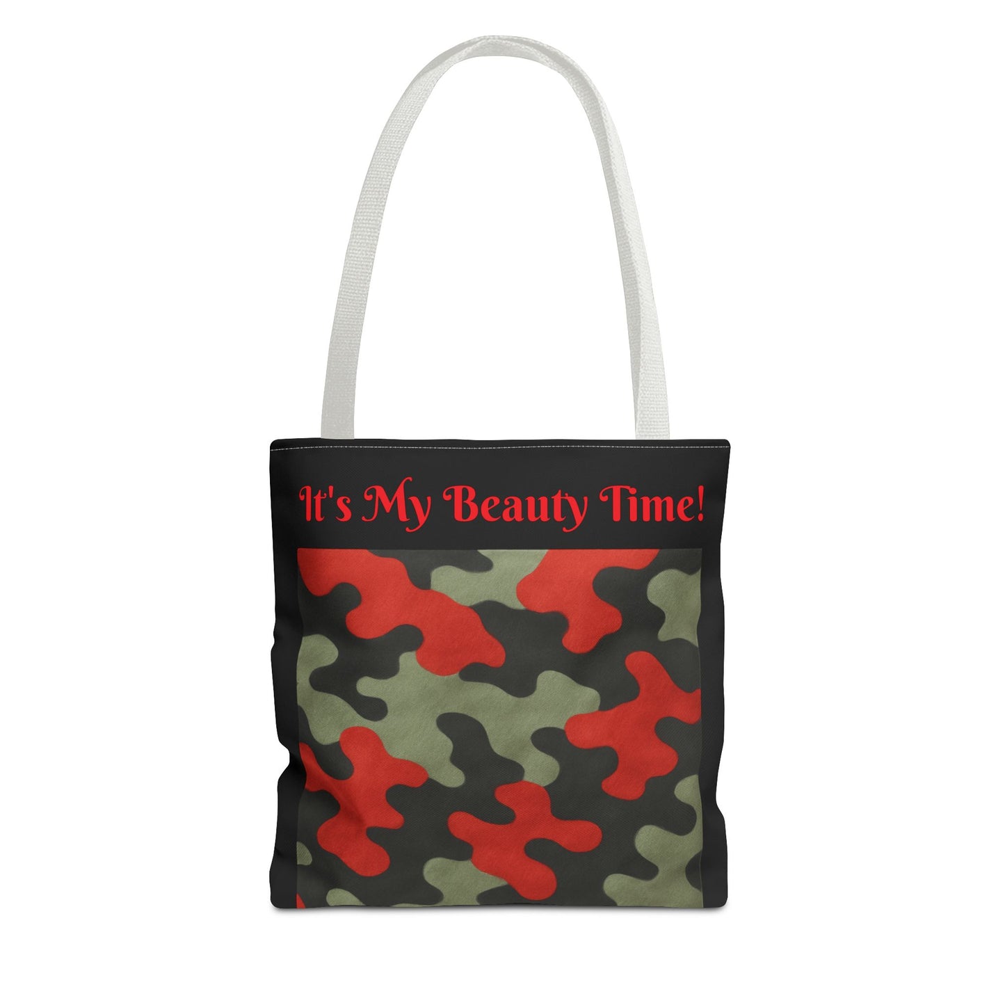 Red Camouflage Tote Bag - Stylish Carryall, Essentials Handbag, Travel Tote Bag, Gift Idea