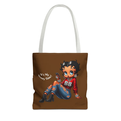 Tote Bag Brown Betty Boop Chillin - Stylish Carryall, Chic Handbag, Fun Everyday Purse