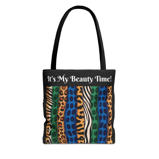 Exotic Colors Black Tote Bag - Stylish and Trendy Bag for Beauty Lovers, Great for Shopping, Weekend Getaways, Gym, or Everyday Use!