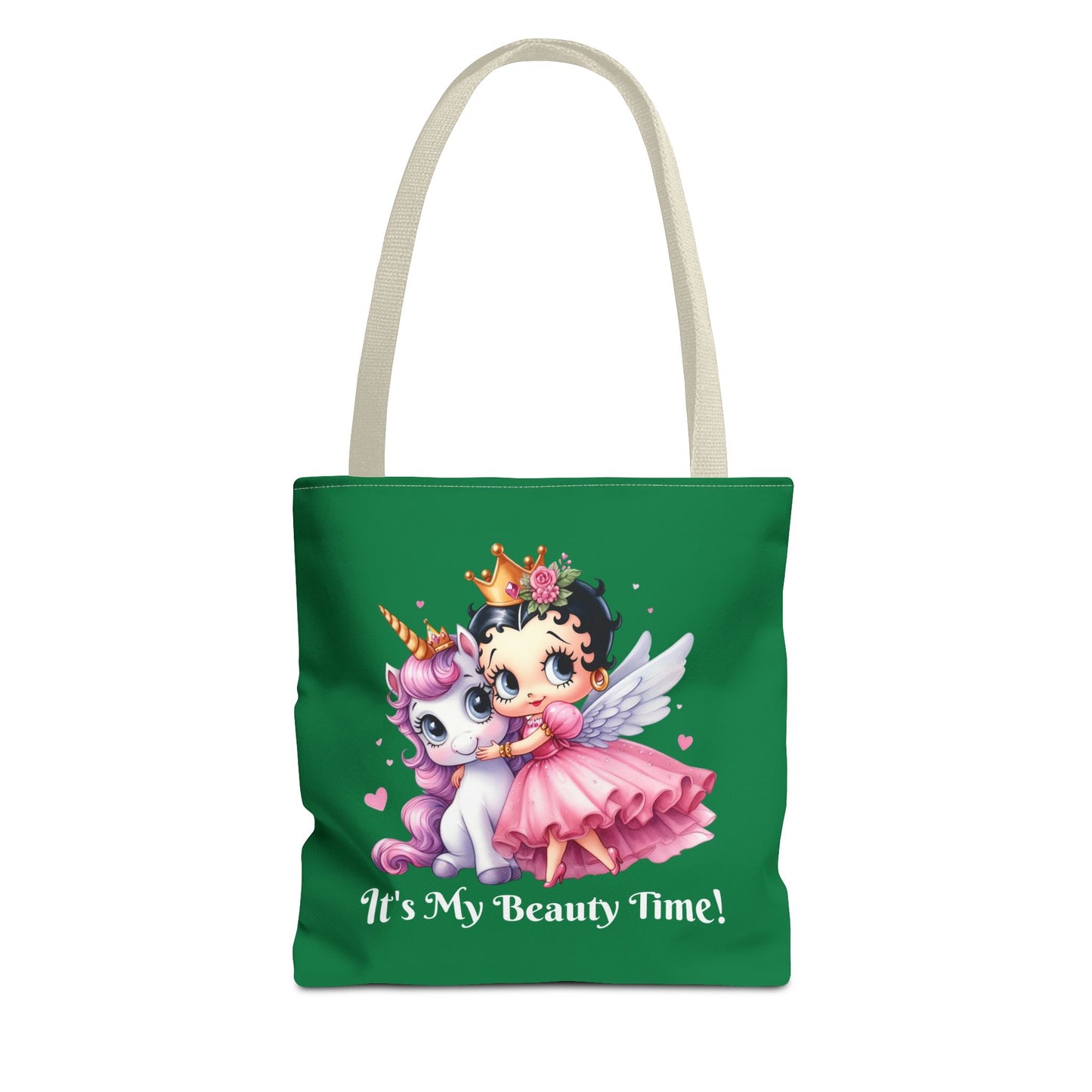 Unicorn Betty Boop Tote Bag - Gift for Teens, Chic Shoulder Purse, Cute Handbag, Trendy Purse, Retro Cartoon Tote