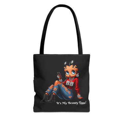 Tote Bag Black Betty Boop Chilling - Stylish Carryall, Chic Handbag, Cute Shoulder Purse