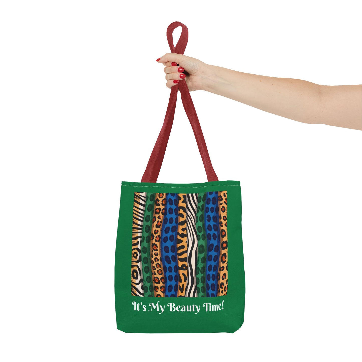 Exotic Colors Green Tote Bag - Stylish Carryall, Chic Shoulder Purse, Everyday Handbag, Animal Prints