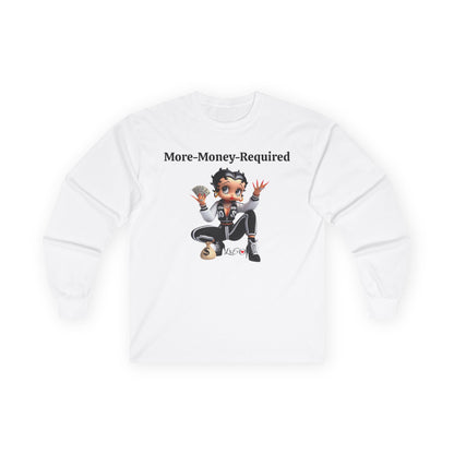 Money Betty Boop T-Shirt - Women Empowerment Tee, Political Top, Long Sleeve Unisex Shirt, Graphic Tee for Fans, Cartoon Character Tee