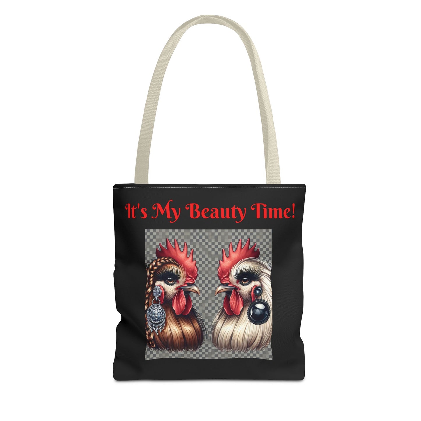 Chicks Chat Tote Bag - Farmhouse Style Chic Shopping Tote, Reusable Shoulder Bag, Cute Hen Lover Tote, Farmers Market