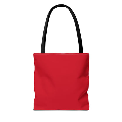Chicks Chat Red Tote Bag - Farmhouse Style Chic Shopping Tote, Reusable Shoulder Bag, Cute Hen Lover Tote, Farmers Market