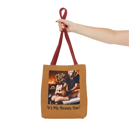 Divine Dog Massage Tote Bag - Spa Sauna Tote Bag, Cute Puppy Lover Gift, Funny Animal Design, Dog Person Tote Bag,  Dog Accessory Bag