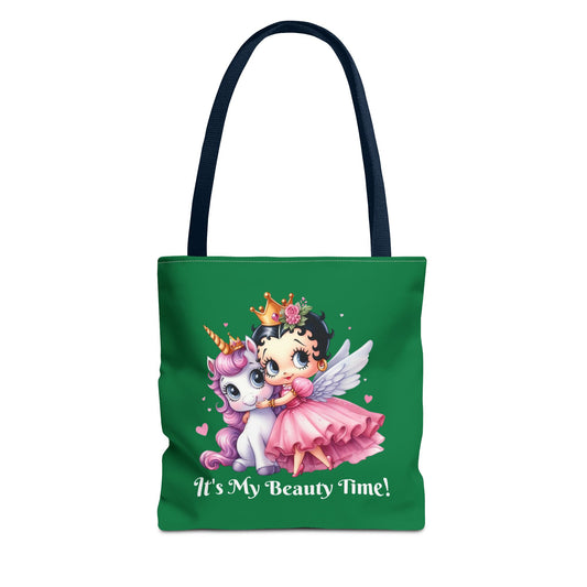 Unicorn Betty Boop Tote Bag - Gift for Teens, Chic Shoulder Purse, Cute Handbag, Trendy Purse, Retro Cartoon Tote