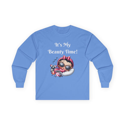 Betty Boop Relaxing Long Sleeve Tee - Cute Shirt - Cartoon Character Tee, Long Sleeve T-Shirt, Comfortable Shirt